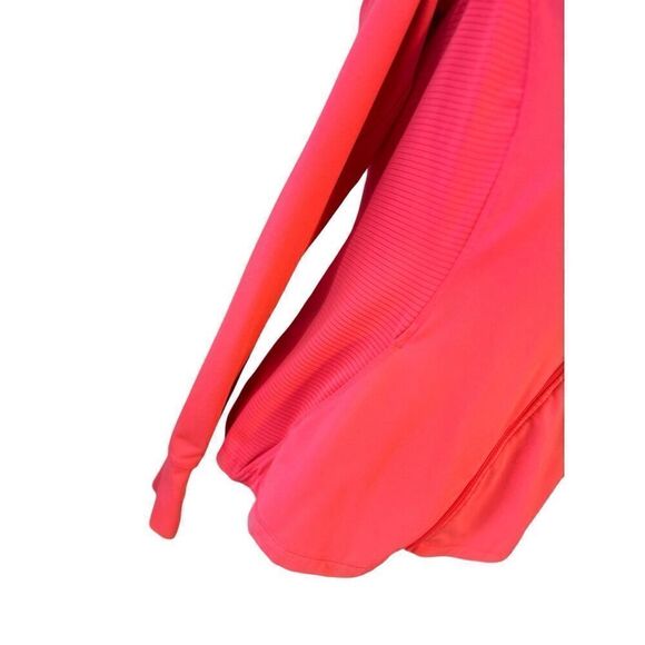 Tangerine hot pink zip front jacket - Picture 3 of 9
